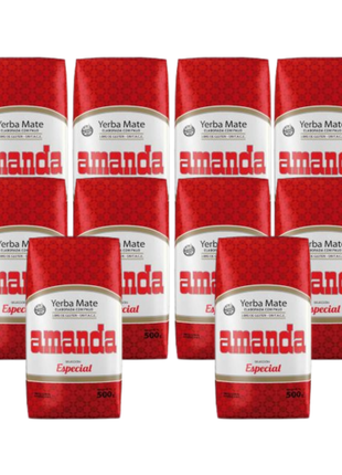 Amanda Seleccion Especial Argentine Yerba Mate 500 g (Pack of 10)