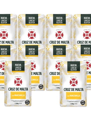 Cruz de Malta Chamomile Argentine Yerba Mate 500 g pack of 10
