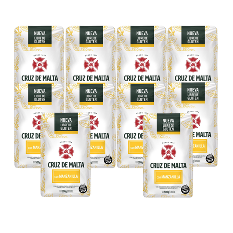 Cruz de Malta Chamomile Argentine Yerba Mate 500 g pack of 10