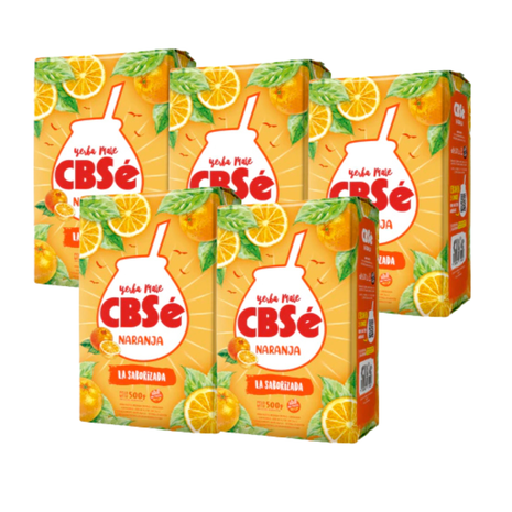 CBSe Naranja Argentine Yerba Mate, 500 g (Pack of 5)