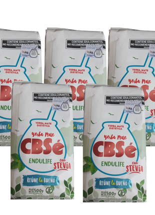 CBSe Endulife Stevia Argentine Yerba Mate, 500 g (Pack of 5)