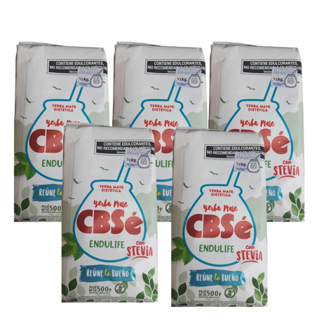 CBSe Endulife Stevia Argentine Yerba Mate, 500 g (Pack of 5)