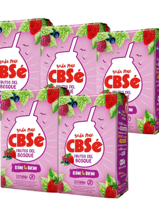 CBSe Frutos del Bosque Argentine Yerba Mate, 500 g (Pack of 5)