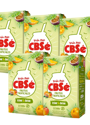 CBSe Frutos Tropicales Argentine Yerba Mate, 500 g (Pack of 5)
