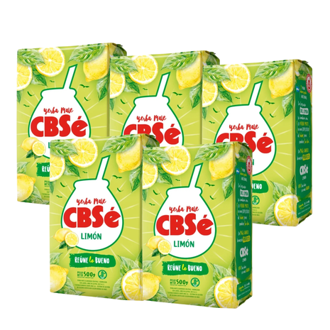 CBSe Limon Argentine Yerba Mate, 500 g (Pack of 5)