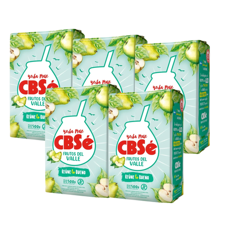 CBSe Frutos del Valle Argentine Yerba Mate, 500 g (Pack of 5)