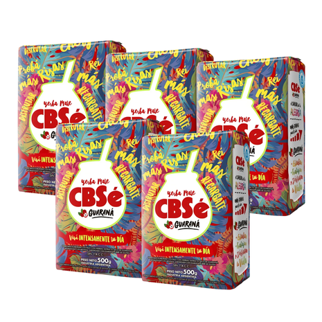 CBSe Guarana Argentine Yerba Mate, 500 g (Pack of 5)