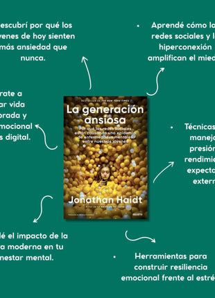La generación ansiosa / The Anxious Generation – Jonathan Haidt (Spanish Edition)