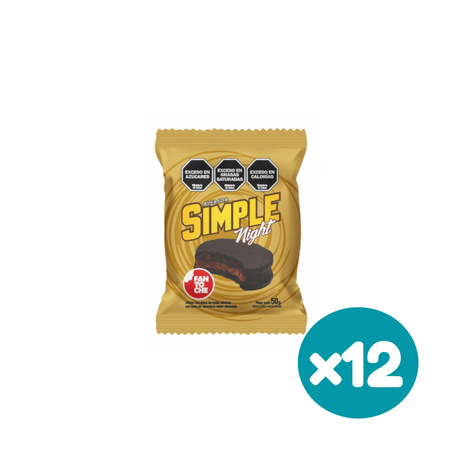 Alfajor Fantoche Simple Night 50g (Caja x12 – 600g)