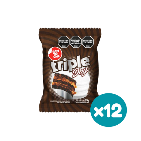 Alfajor Fantoche Triple Day (85gr.) (Caja de 12u.) (1020gr.)