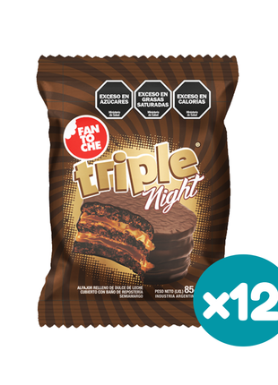 Alfajor Fantoche Triple Night (85gr.) (Caja 12u.) (1020gr.)