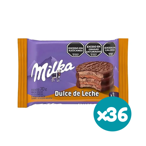 Alfajor Milka Triple Dulce de Leche 70g (Caja x36 – 2.5kg)