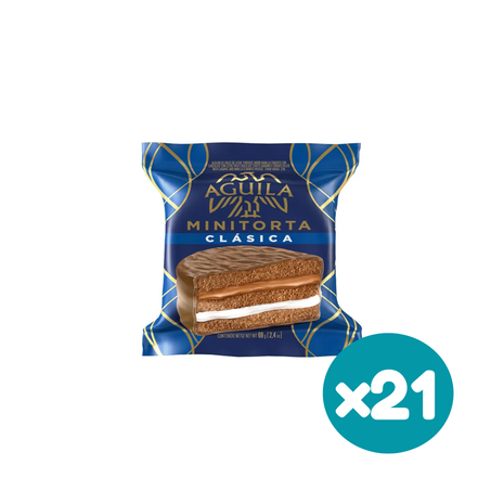 Alfajor Minitorita Águila Clásico 72g (Caja x21 – 1.5kg)