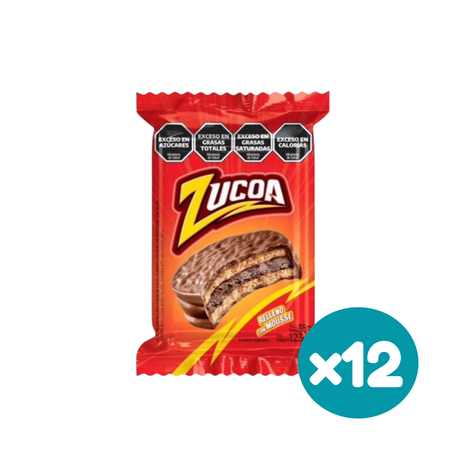 Alfajor ZUCOA Relleno con Mousse 35g (Pack x12 – 420g)