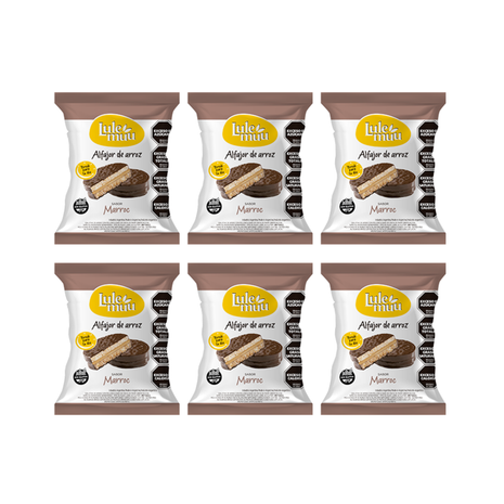Alfajor de Arroz Chocolate MARROC Lulemuu 22g (Pack x6un) (132g)