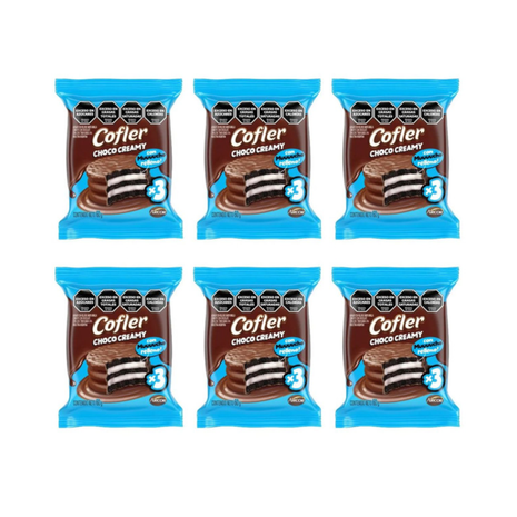 Alfajor triple Cofler CHOCO CREAMY (60gr) Pack x6un (360gr)