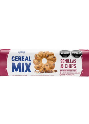 CEREAL MIX Galletitas Avena , semillas y chips de chocolate x 207g