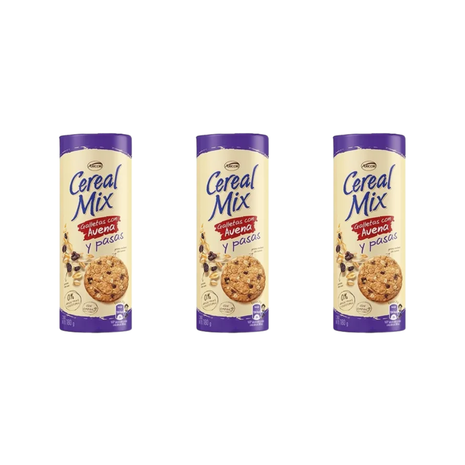 CEREAL MIX Galletitas Avena y Pasas x 180g (pack x 3un).(540gr)