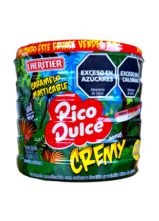 Caramelo masticable pico dulce CREMY ANIMALS frutilla y vainilla 385gr