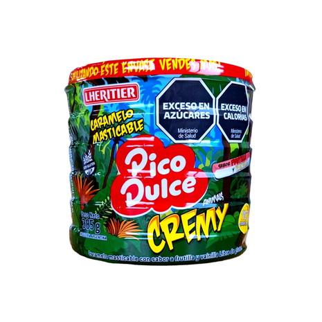 Caramelo masticable pico dulce CREMY ANIMALS frutilla y vainilla 385gr