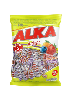 Caramelos ALKA Acidos Surtidos 800gr (400 caramelos)