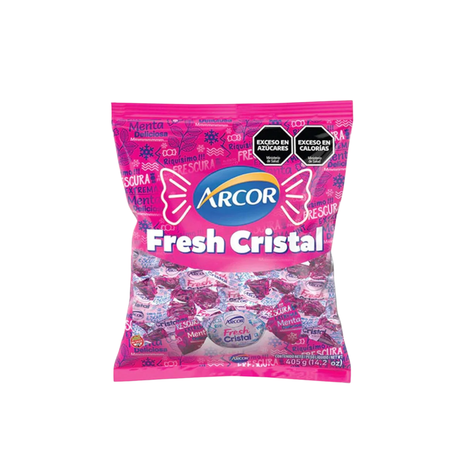 Caramelos Menta Cristal Fresh Arcor 405gr