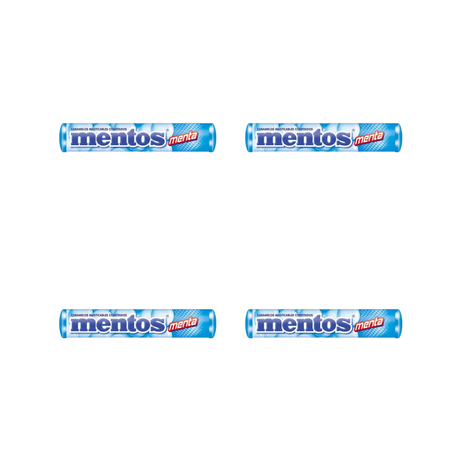 Caramelos Mentos Menta 29gr x4un (116g)