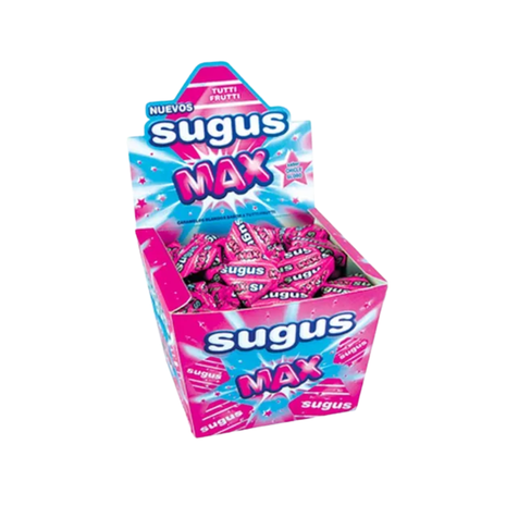 Caramelos Sugus Max TUTTI FRUTTI, caja x70un (525gr)