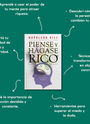 Piense y hágase rico / Think and Grow Rich – Napoleon Hill (Spanish Edition)