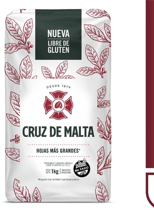 Cruz de Malta Traditional Argentine Yerba Mate 1 kg 2.2 lb bag