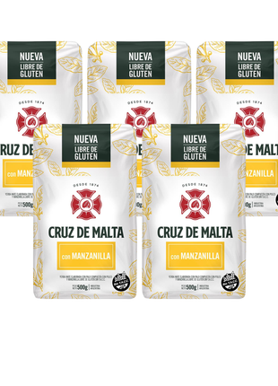 Cruz de Malta Chamomile Argentine Yerba Mate 500 g pack of 5