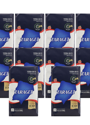 Taragui Sin Palo Argentine Yerba Mate, 1 kg (Pack of 10)