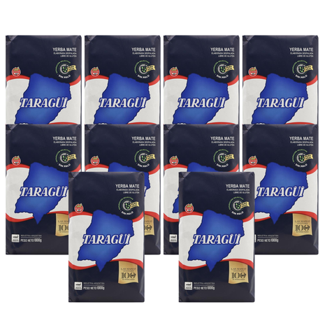 Taragui Sin Palo Argentine Yerba Mate, 1 kg (Pack of 10)