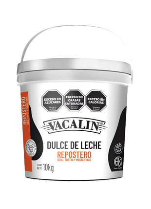 Dulce De Leche Vacalin REPOSTERO Envase Plastico X 10kg