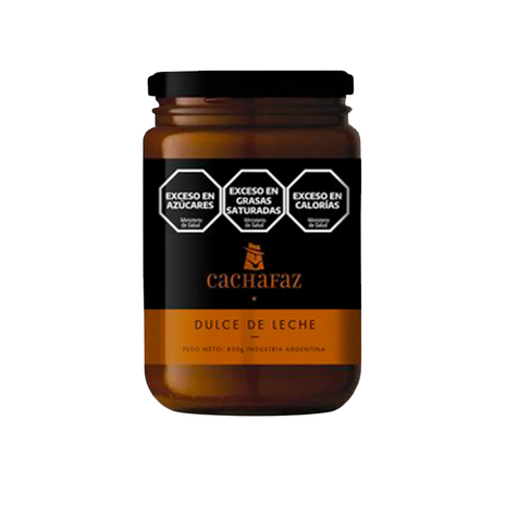 Dulce de Leche Cachafaz, Apto para Celiacos, Envase vidrio (800gr)