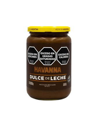 Dulce de Leche Havanna, Envase vidrio tamaño GRANDE (800Gr)