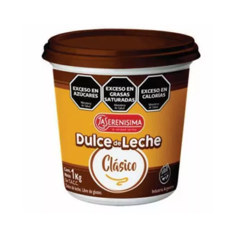 Dulce de Leche La Serenisima Clasico, Apto para Celiacos x 1kg