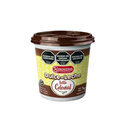 Dulce de Leche La Serenisima Estilo Colonial, Apto para Celiacos x 1kg