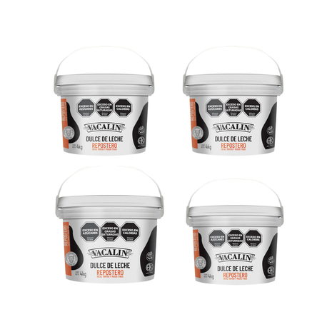 Dulce de Leche Vacalin REPOSTERO x (4kg) (Pack 4un) (16kg)