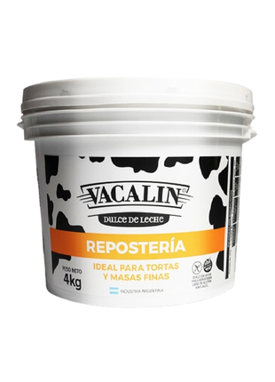 Dulce de Leche Vacalin para Repostero, envase plastico (4kg.)