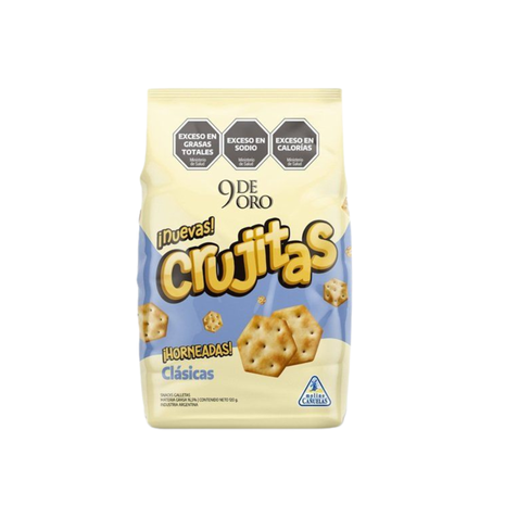 Galletitas 9 De Oro CRUJITAS Sabor Clasico 120gr