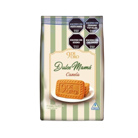 Galletitas 9 de Oro, Dulce Mama, Canela x160g