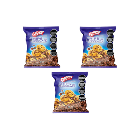 Galletitas Smams Chips de Chocolate. Libres de gluten (150gr) (pack x3un) (450)
