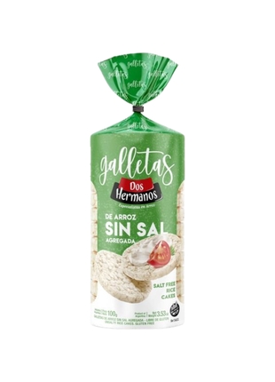 Galletitas de Arroz Dos Hermanos SIN SAL 100g