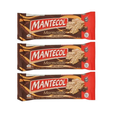 Mantecol Marmolado, Pasta de Maní con Cacao (110gr) (Por 3u) (330gr)