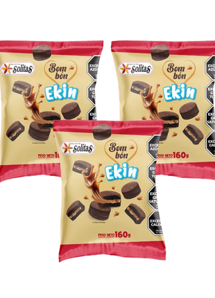 Mini Alfajores Ekin Bombon Chocolate (160gr.) (Pack x3u.) (480gr.)