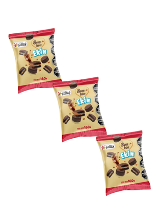 Mini Alfajores, Ekin Bombon Chocolate x160 gr (pack x3un) (480)