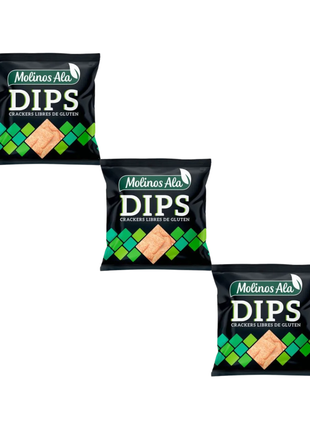 Molinos Ala DIPS galletitas de arroz 100gr (pack x3un) 300gr