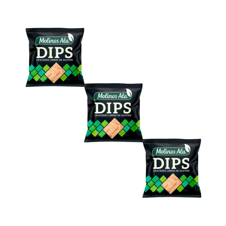 Molinos Ala DIPS galletitas de arroz 100gr (pack x3un) 300gr