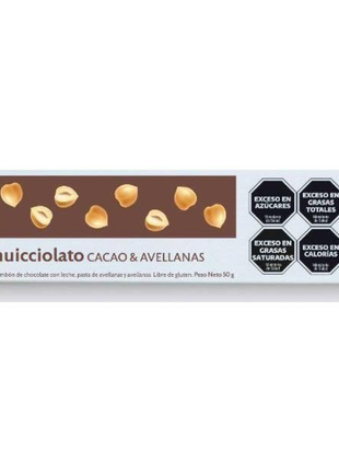 Nuicciolato Rapanui – Bombón con Leche, pasta de Cacao y Avellanas 50g
